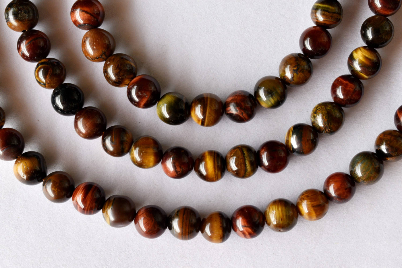 Multi Tiger Eye Beads, Natural Round Crystal Beads 6mm to 10mm