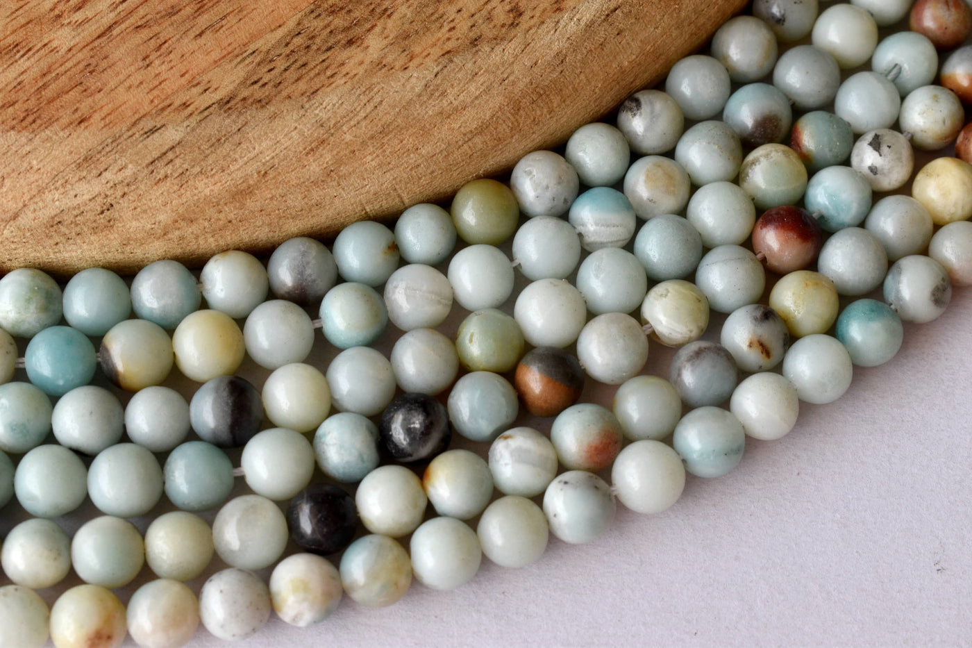 Multi Amazonite Beads, Natural Round Crystal Beads 4mm to 10mm