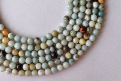 Multi Amazonite AAA Grade 4mm, 6mm, 8mm, 10mm Perles rondes