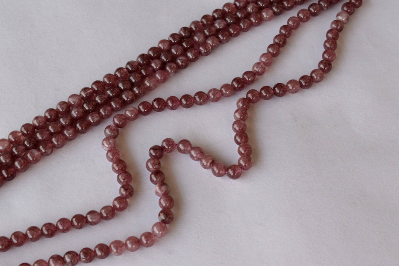 Pink Tourmaline Heated Beads, Natural Round Crystal Beads 4mm to 10mm