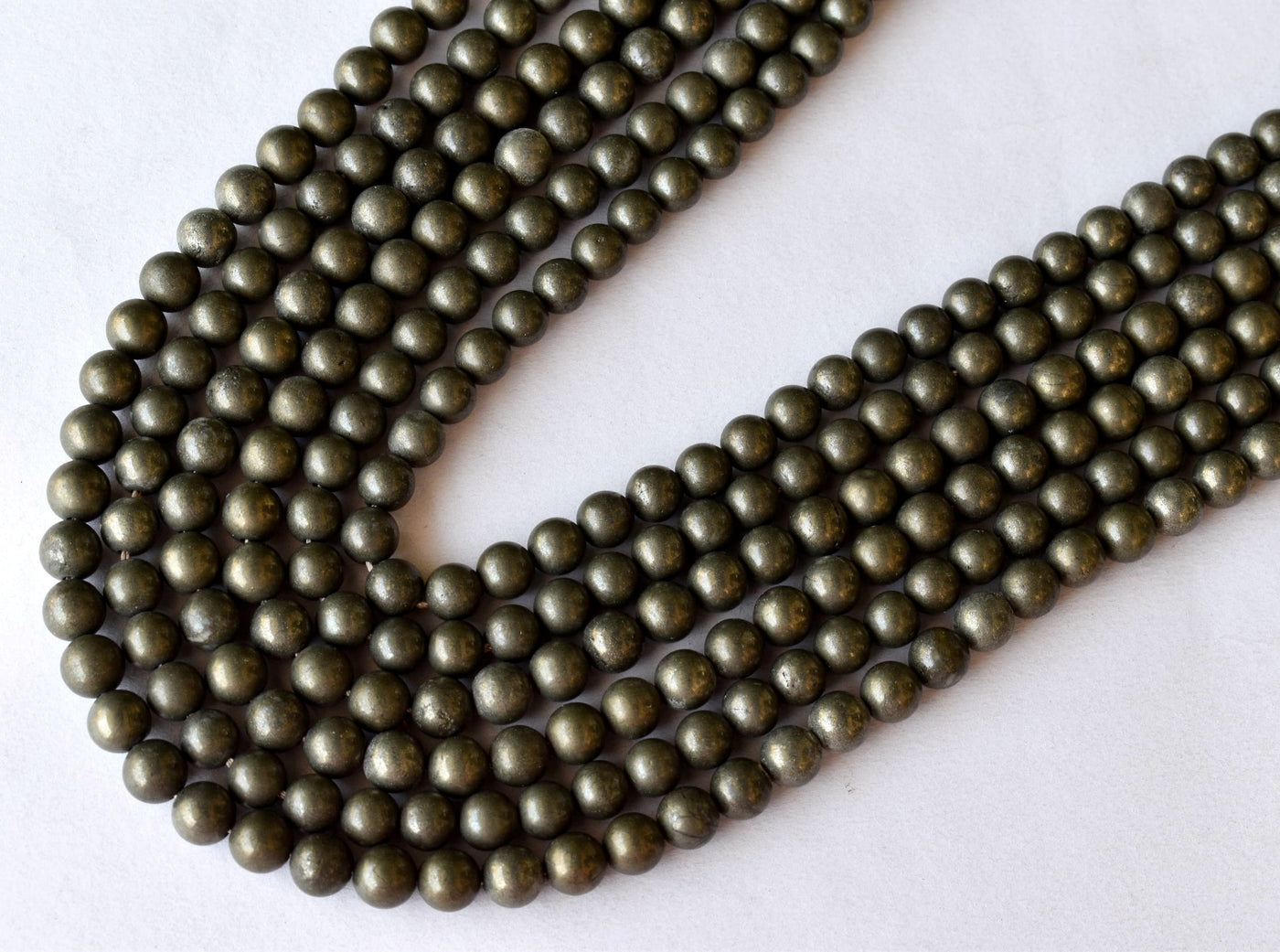 Pyrite A Grade 4mm, 6mm, 8mm, 10mm, 12mm, 14mm Perles rondes