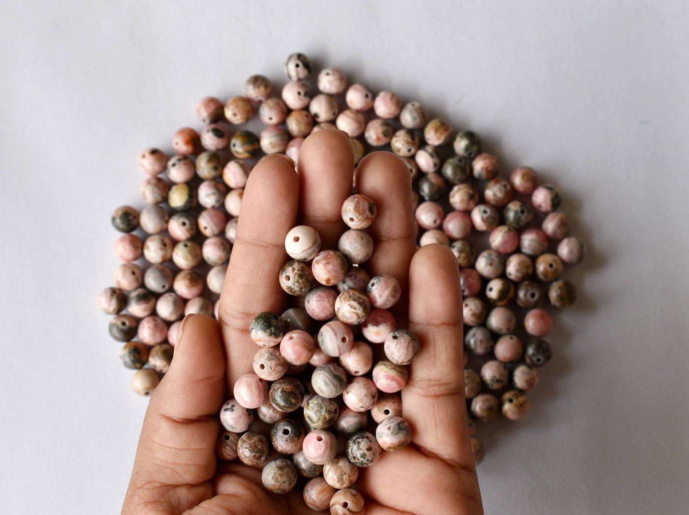 Rhodochrosite A Grade 4mm, 6mm, 8mm, 10mm, 12mm, 14mm Perles rondes