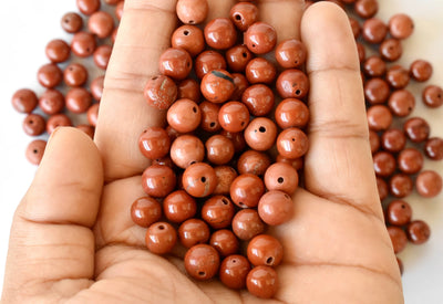 Red Jasper Beads, Natural Round Crystal Beads 4mm to 12mm