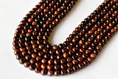 Red Tiger Eye Beads, Natural Round Crystal Beads 4mm to 12mm