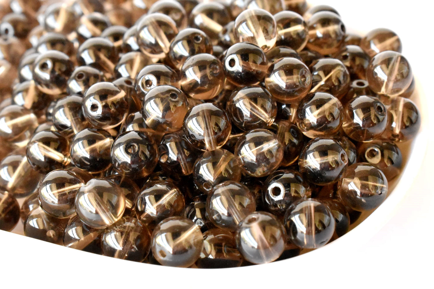 Quartz fumé A Grade 4mm, 6mm, 8mm, 10mm, 12mm, 14mm, 20mm Perles rondes