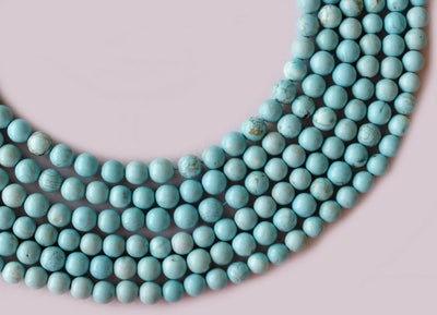 Turquoise Howlite AAA Grade 4mm, 6mm, 8mm, 10mm, 12mm Perles rondes