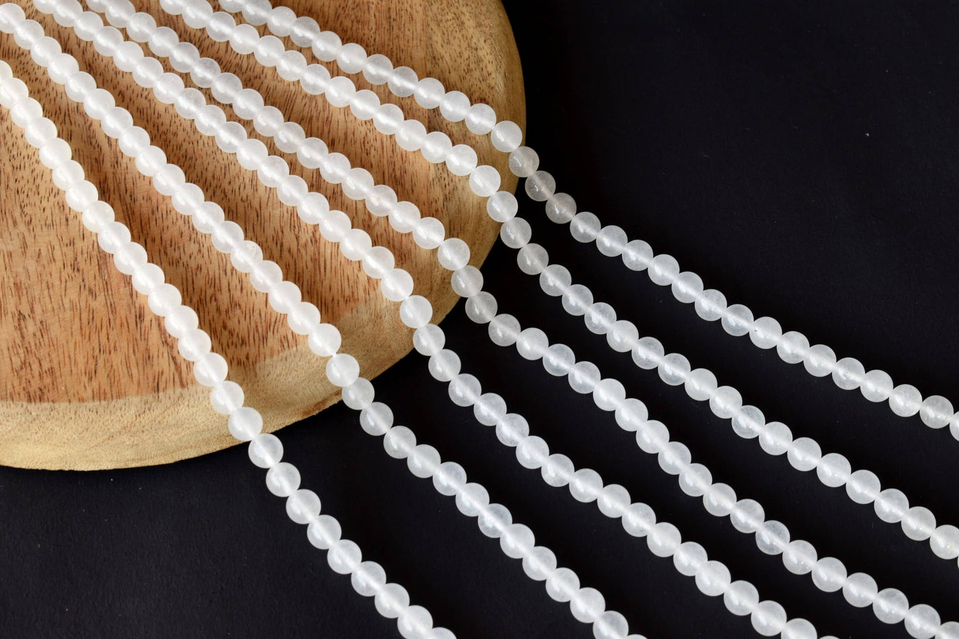 White Agate Beads, Natural Round Crystal Beads 6mm to 10mm
