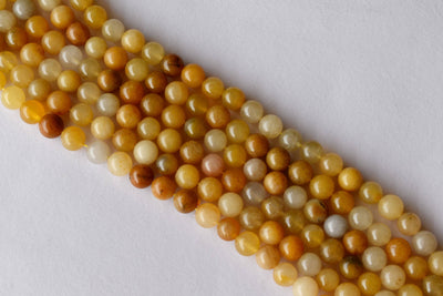 Yellow Aventurine Beads, Natural Round Crystal Beads 4mm to 10mm
