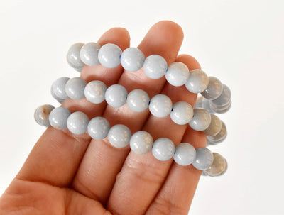 Angelite Bracelet (Expanded Awareness, Calming And Patience)