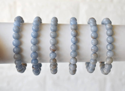 Angelite Bracelet (Expanded Awareness, Calming And Patience)