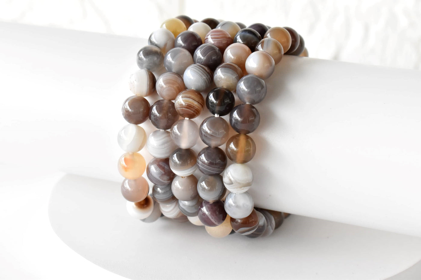 Botswana Agate Bracelet (Alignment With The Higher Self and Inspiration)