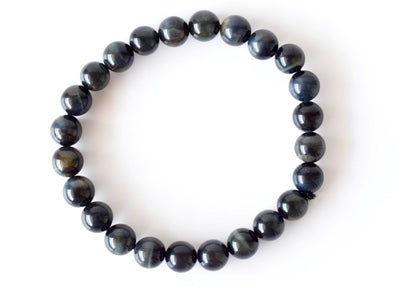 Bracelet en œil de tigre bleu 6 mm, 8 mm, 10 mm, 12 mm AAA Bracelet de perles rondes, pierres précieuses Bracelet pierres de guérison