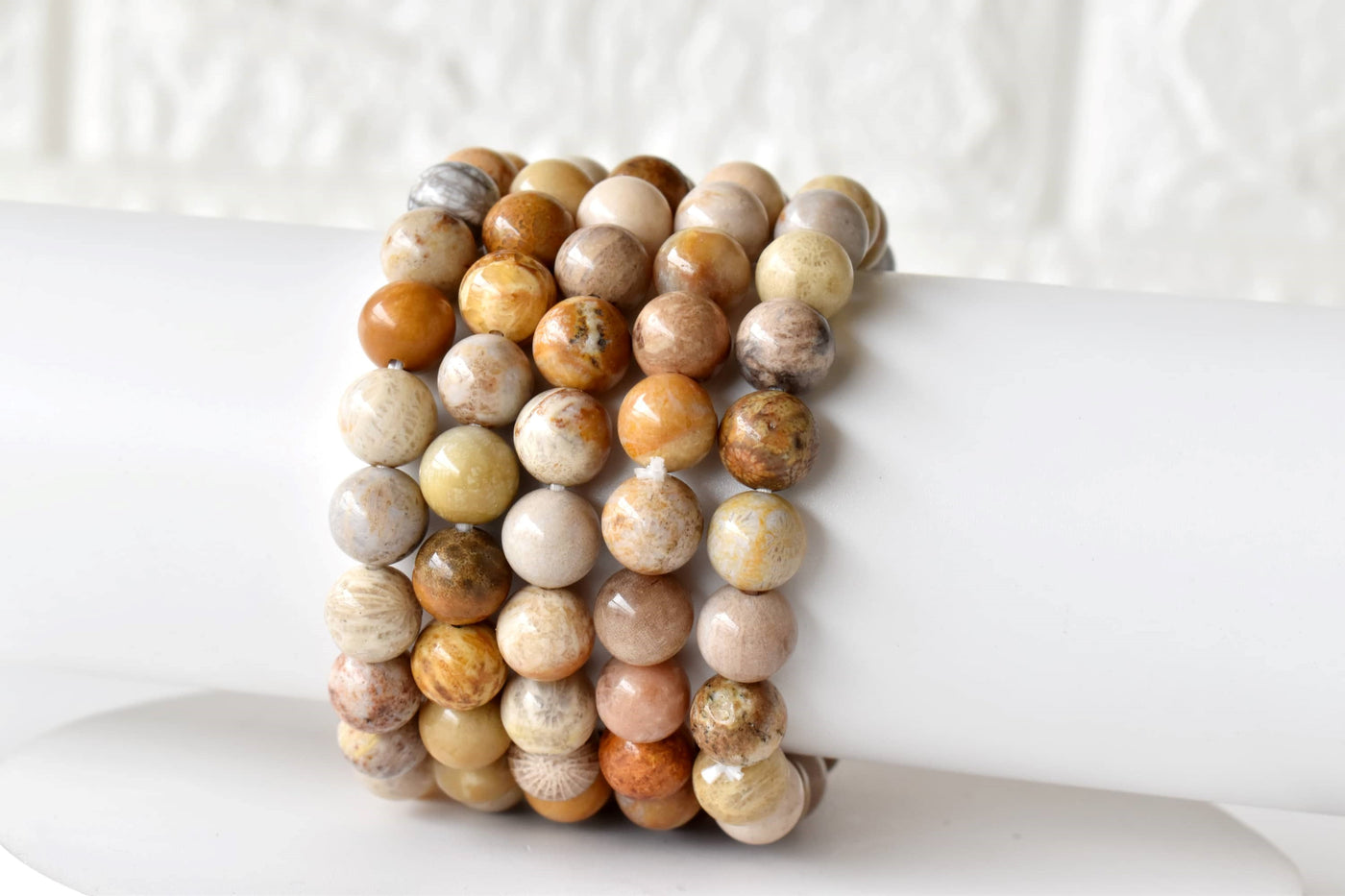 Fossil Coral Bracelet (Grounding and Longevity)