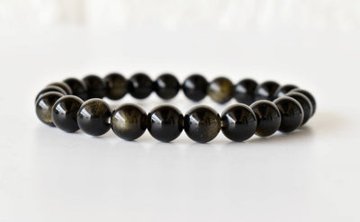 Golden Obsidian Bracelet (Trauma and Releases Imbalances, Negative Energies)