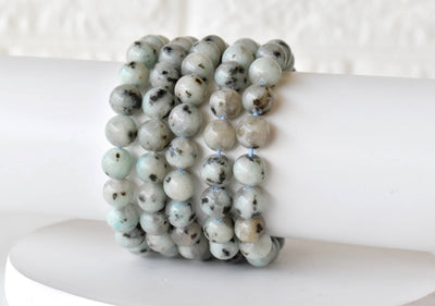 Kiwi Jasper Bracelet 4MM, 6MM, 8MM, 10MM, 12MM Un Bracelet de perles rondes, Bracelet de pierres précieuses Pierres de guérison
