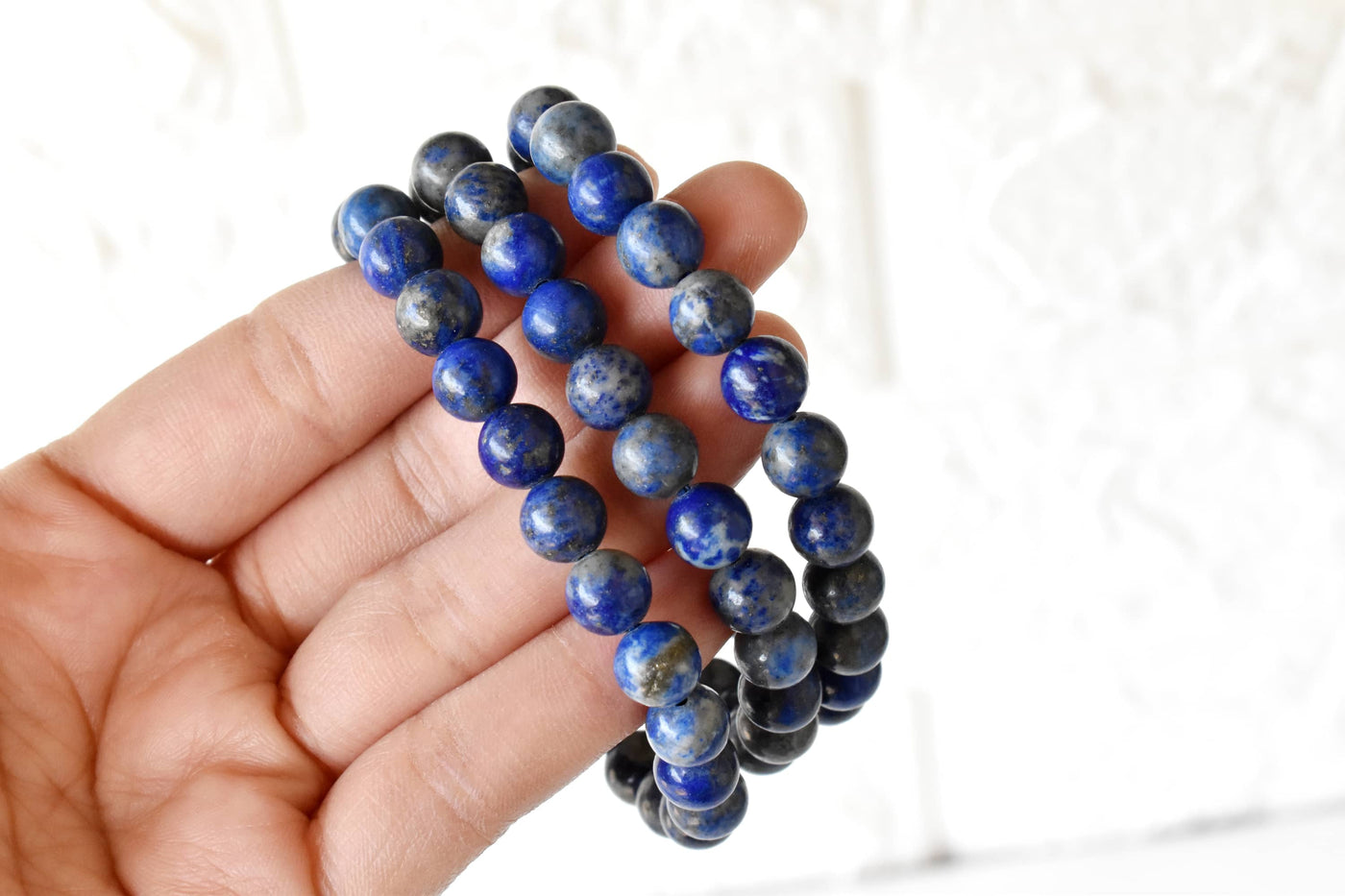 Bracelet Lapis Lazuli 6MM, 8MM, 10MM, 12MM Un Bracelet de perles rondes, Bracelet de pierres précieuses Pierres de guérison