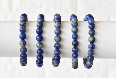 Bracelet Lapis Lazuli 6MM, 8MM, 10MM, 12MM Un Bracelet de perles rondes, Bracelet de pierres précieuses Pierres de guérison