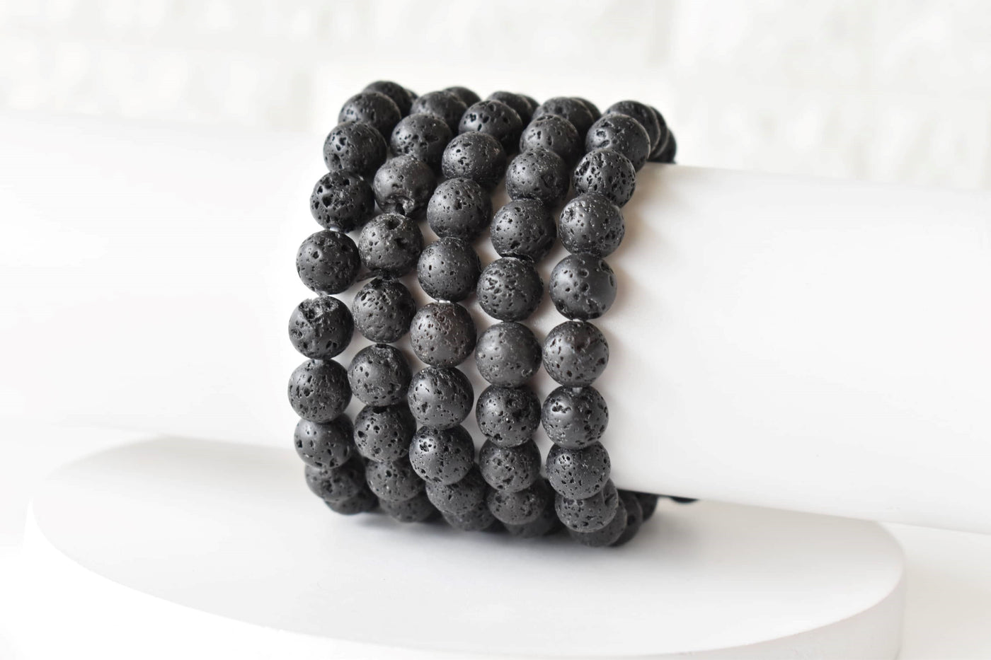 Bracelet de lave 4 MM, 6 MM, 8 MM, 10 MM, 12 MM Un bracelet de perles rondes, bracelet de pierres précieuses pierres de guérison