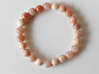 Bracelet en pierre de lune 4 MM, 6 MM, 8 MM, 10 MM, 12 MM Bracelet de perles rondes AA, Bracelet en pierres précieuses pierres de guérison