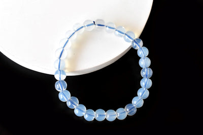 Bracelet d'opale 4MM, 6MM, 8MM, 10MM, 12MM S Bracelet de perles rondes, Bracelet de pierres précieuses Pierres de guérison