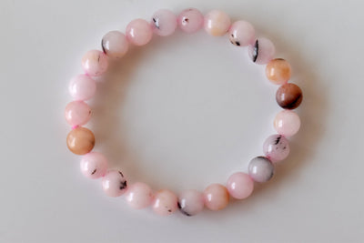 Pink Opal Bracelet (Mastering Fear and Wisdom)