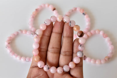 Pink Opal Bracelet (Mastering Fear and Wisdom)