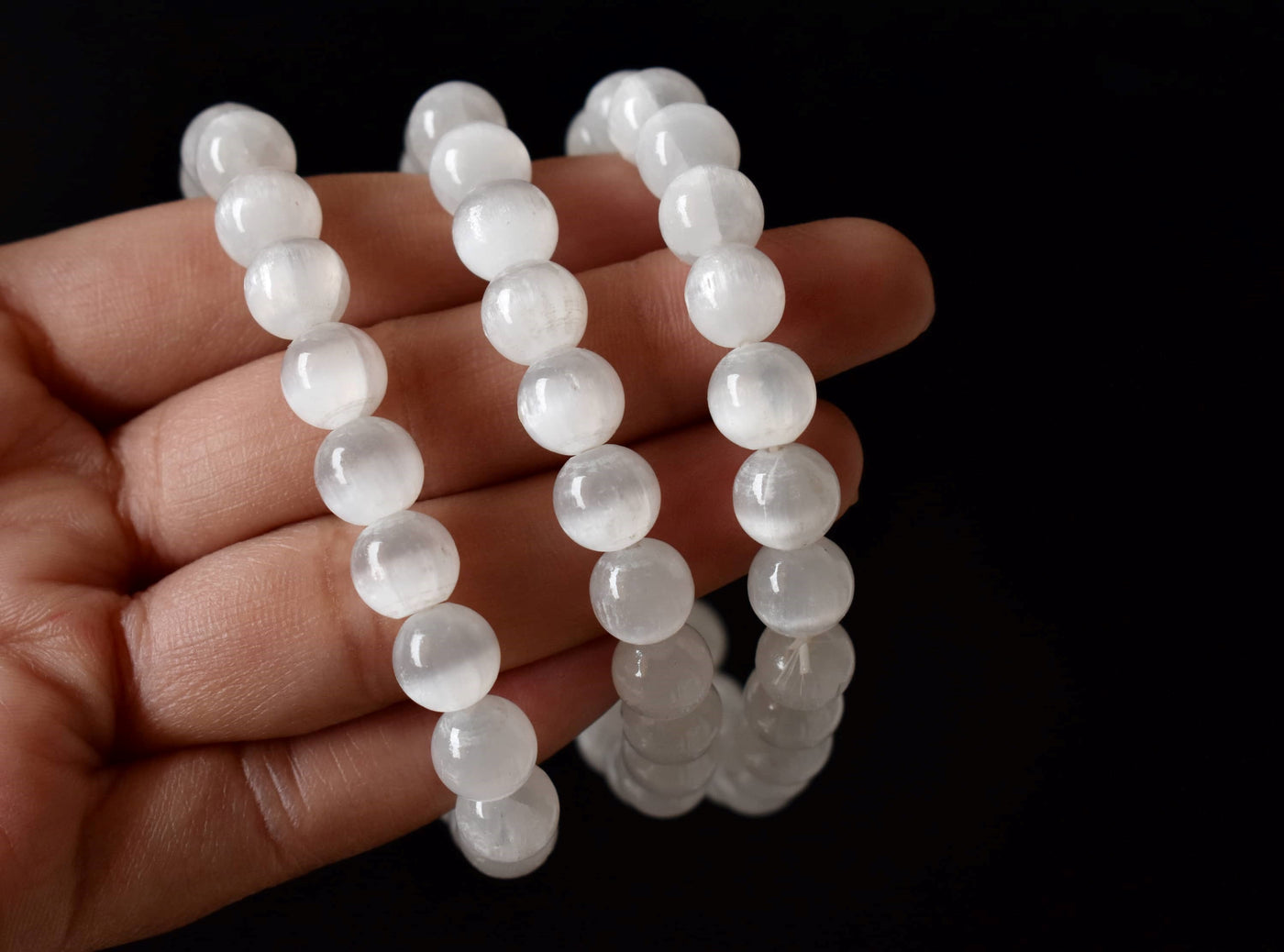 Selenite Bracelet (Aura Cleansing and Connection )