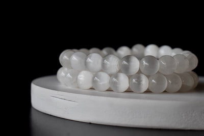 Selenite Bracelet (Aura Cleansing and Connection )