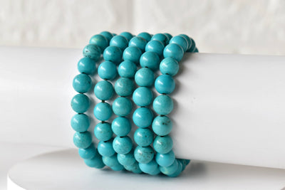 Turquoise Howlite Bracelet (Dream Recall and Patience)