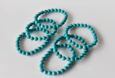 Turquoise Howlite Bracelet (Dream Recall and Patience)