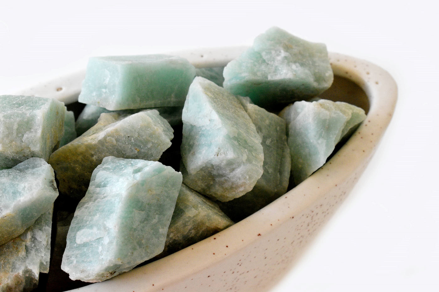 Pierres brutes d'amazonite, pierres brutes d'amazonite de 1 pouce, morceaux de cristal brut en taille de paquet 4 oz, 1/2 lb, 1 lb.