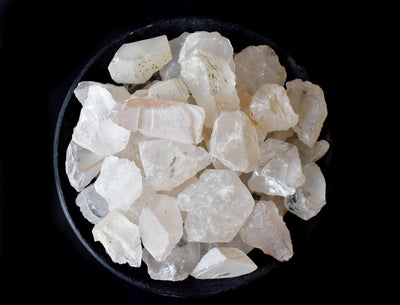 Crystal Quartz Rough Rocks (Balances Energy and Concentration)