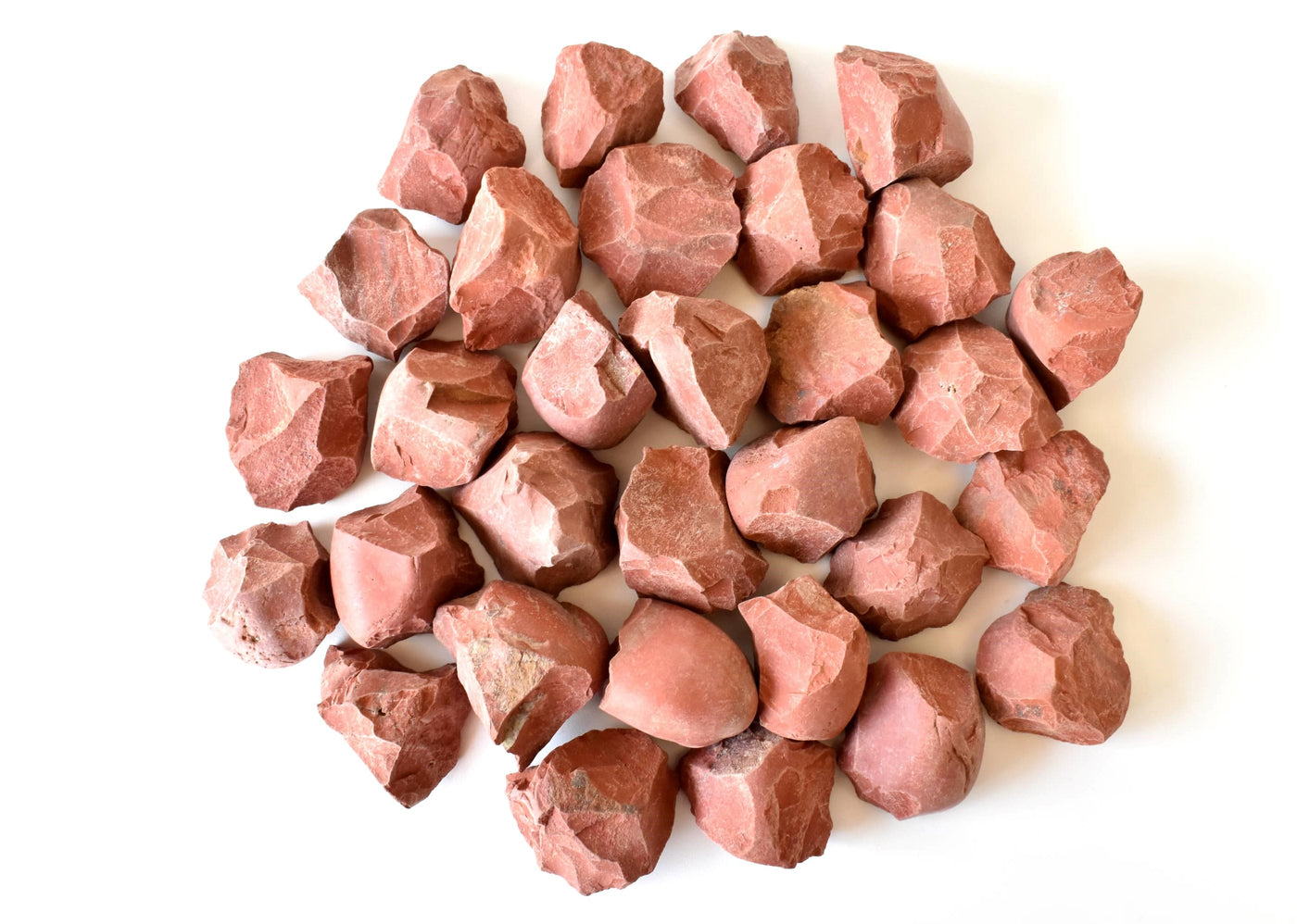 Pierres brutes de jaspe rouge, pierres brutes de jaspe rouge de 1 pouce, morceaux de cristal brut en taille de paquet 4 oz, 1/2 lb, 1 lb.