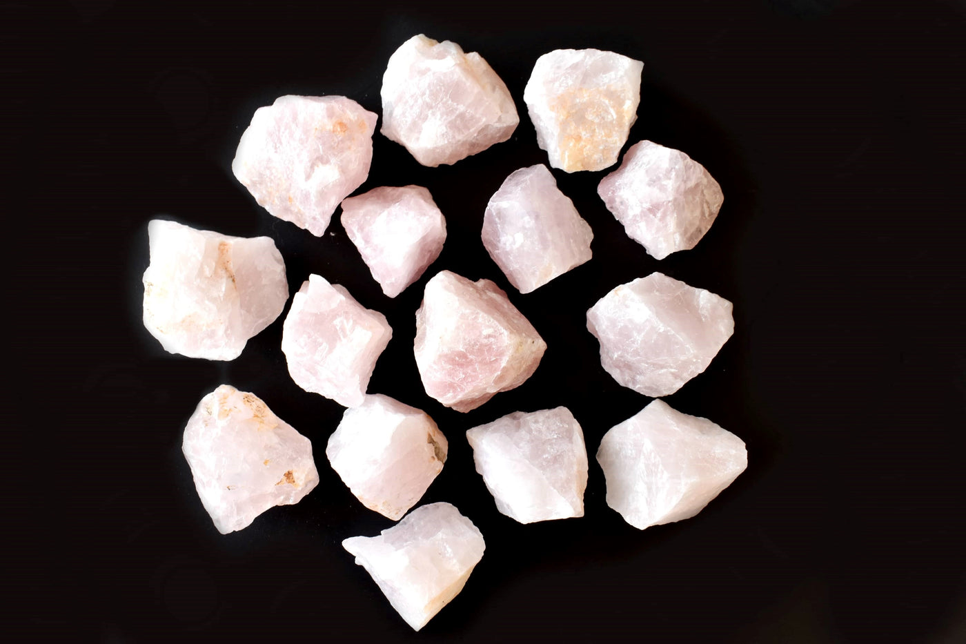 Pierres naturelles brutes de quartz rose Pierres brutes de quartz rose de 1 pouce, morceaux de cristal brut en taille de paquet 4 oz, 1/2 lb, 1 lb.