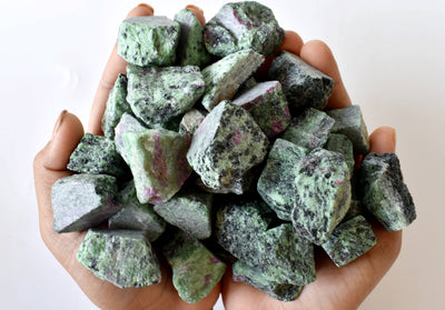 Ruby Zosite Rough Rocks (Psychic Abilities and Channeling )