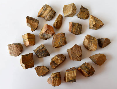 Tiger Eye Rough Rocks (Intuition and Prosperity)