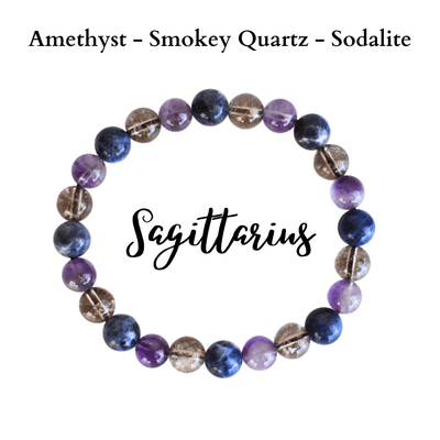 Sagittarius Zodiac Crystal Bracelet, Sagittarius Gifts