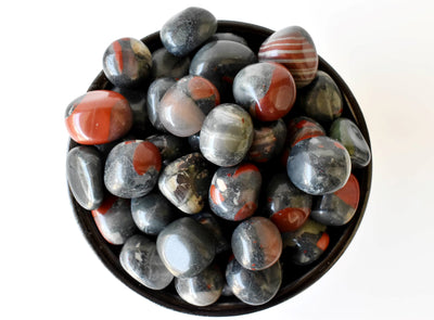 African Bloodstone Tumbled Crystals (Abundance of wealth and Protection)