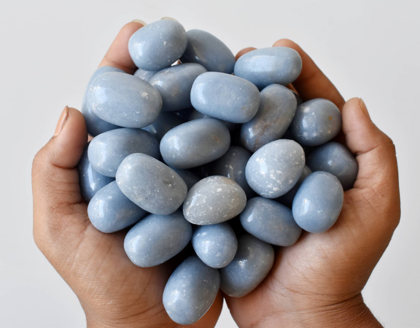 Angelite Tumbled Crystals (Calming and Soothing)