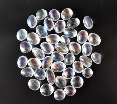 Aura Quartz Rainbow Tumbled Crystals (Energy Transfer and Past Life Recall)