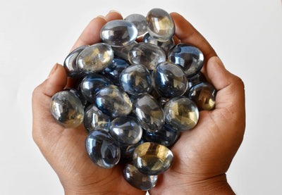 Aura Quartz Labradorite Tumbled Crystals (Higher Self and Interdimensional)
