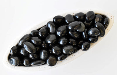 Pierre noire obsidienne dégringolée A Grade, cristaux dégringolés moyens, 1pc, 2,3,5 et 10pcs
