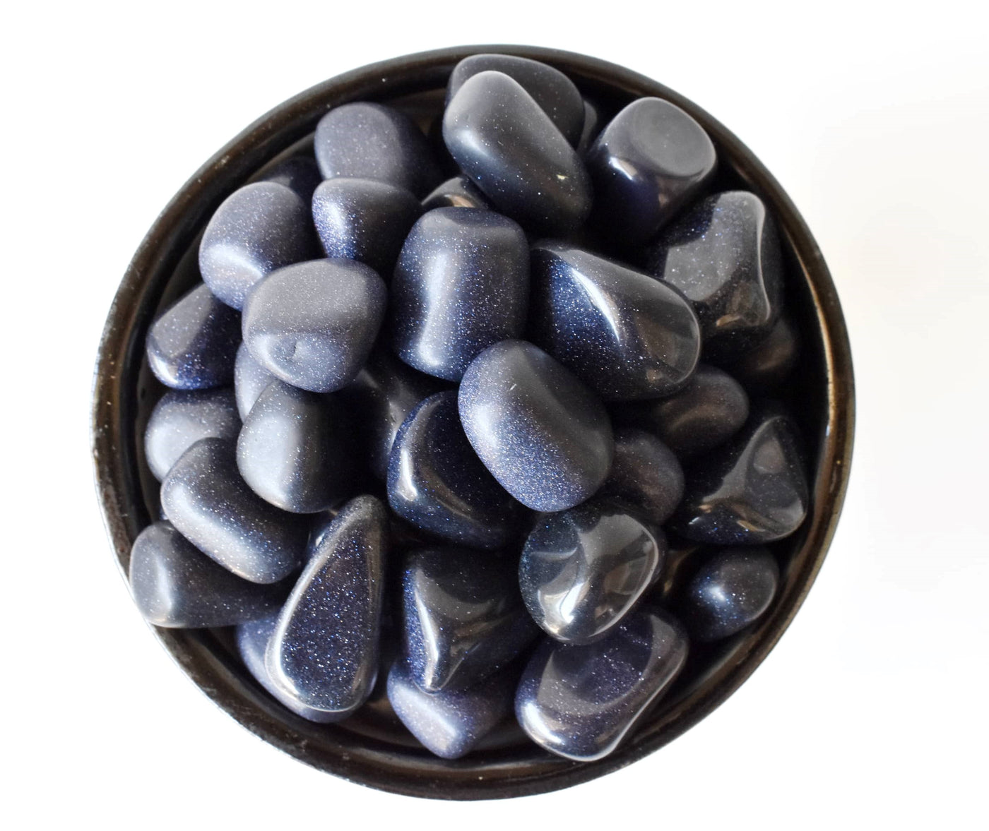 Pierres dégringolées en grès bleu, cristaux dégringolés de qualité A 1 pièce, 2, 3, 4 et 10 pièces