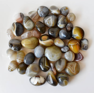 Botswana Agate Tumbled Crystals (Transformation and Angelic Communication)