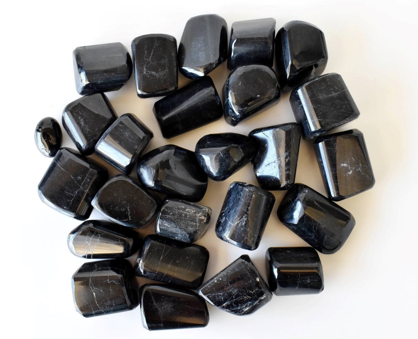 Pierres roulées en tourmaline noire Cristaux roulés de pierres précieuses de qualité A, 1pc, 2,3,5 et 10pcs
