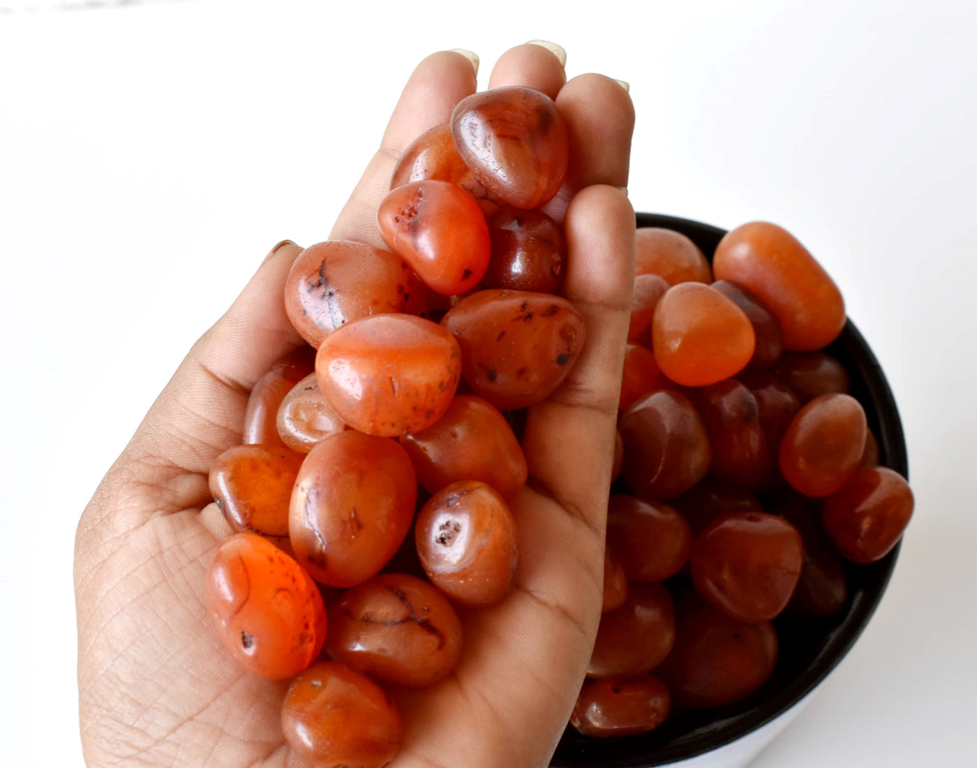 Carnelian Tumbled Crystals (Manifestation and Passion)