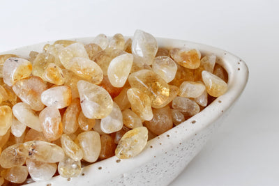 Citrine Tumbled Crystals (Stress Relief and Weight Control)