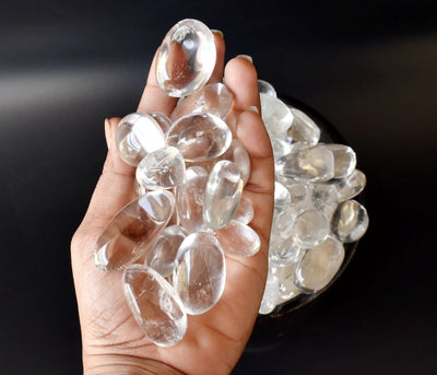 Crystal Quartz Tumbled Crystals (Dispelling Negative Energy and Dreams)