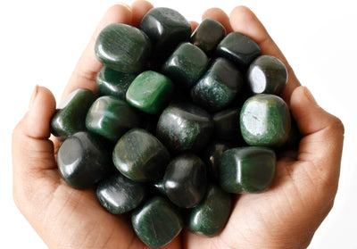 Green Jade Tumbled Crystals (Wisdom and Balance)