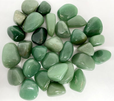 Green Aventurine Tumbled Crystals (Emotional Understanding and Luck And Good Fortune)